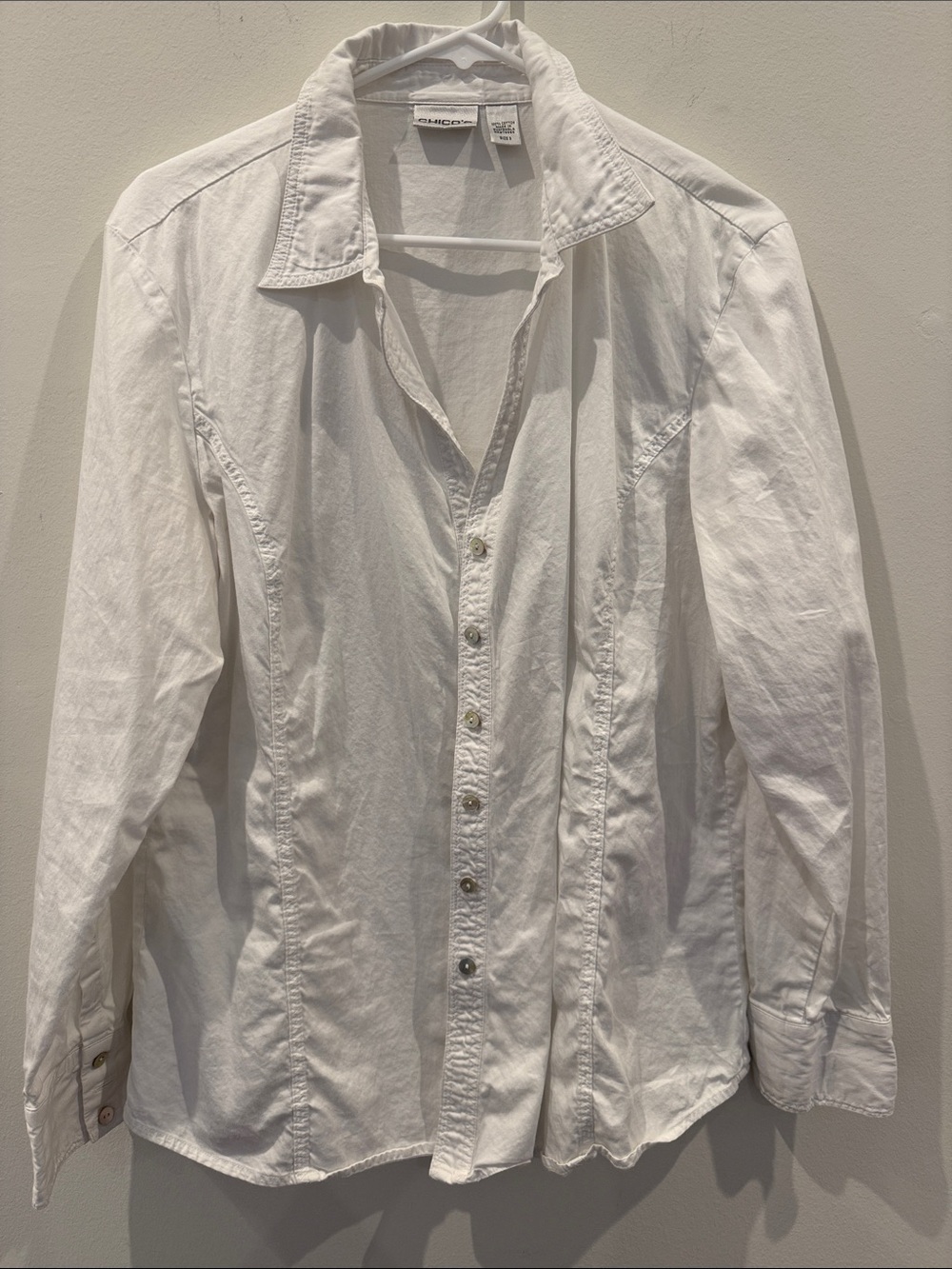 Classic White Button-Down Shirt
